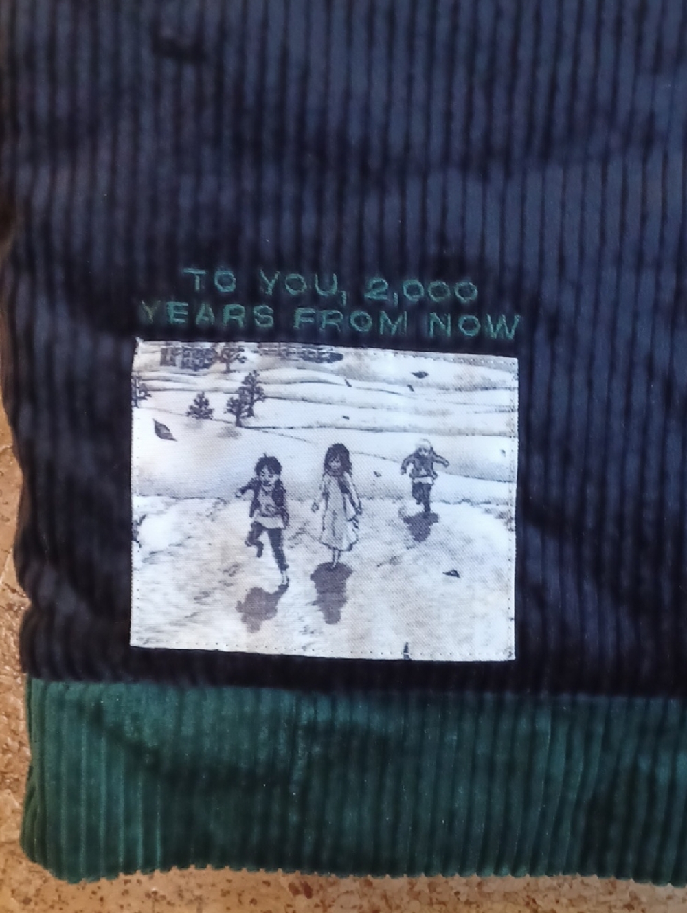 Attack On Titan Black/Green Men's Corduroy Quilt Lined Zip Jacket Size M NWOT - Picture 7 of 10
